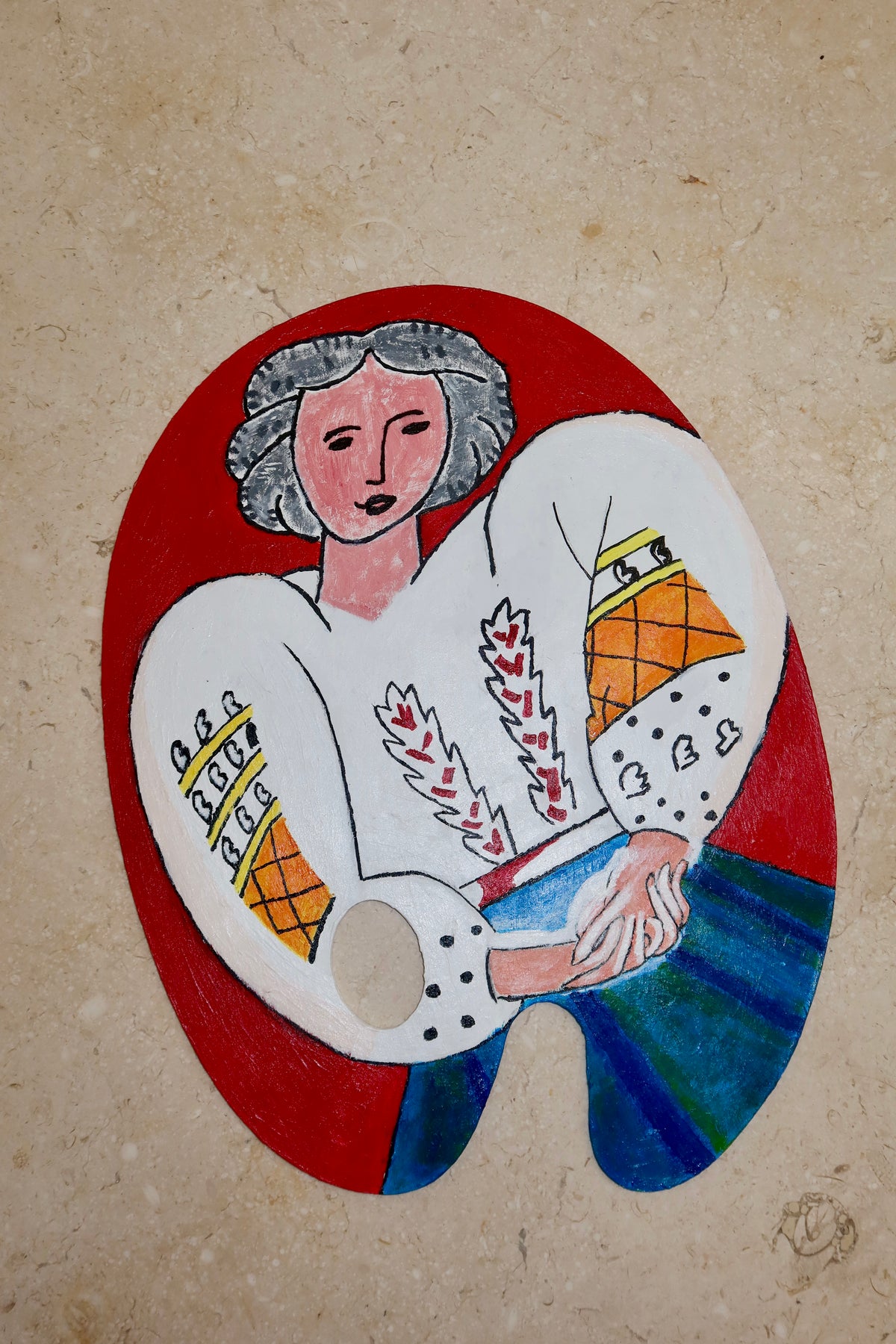 La Blouse Roumaine — Interpretación inspirada en Matisse