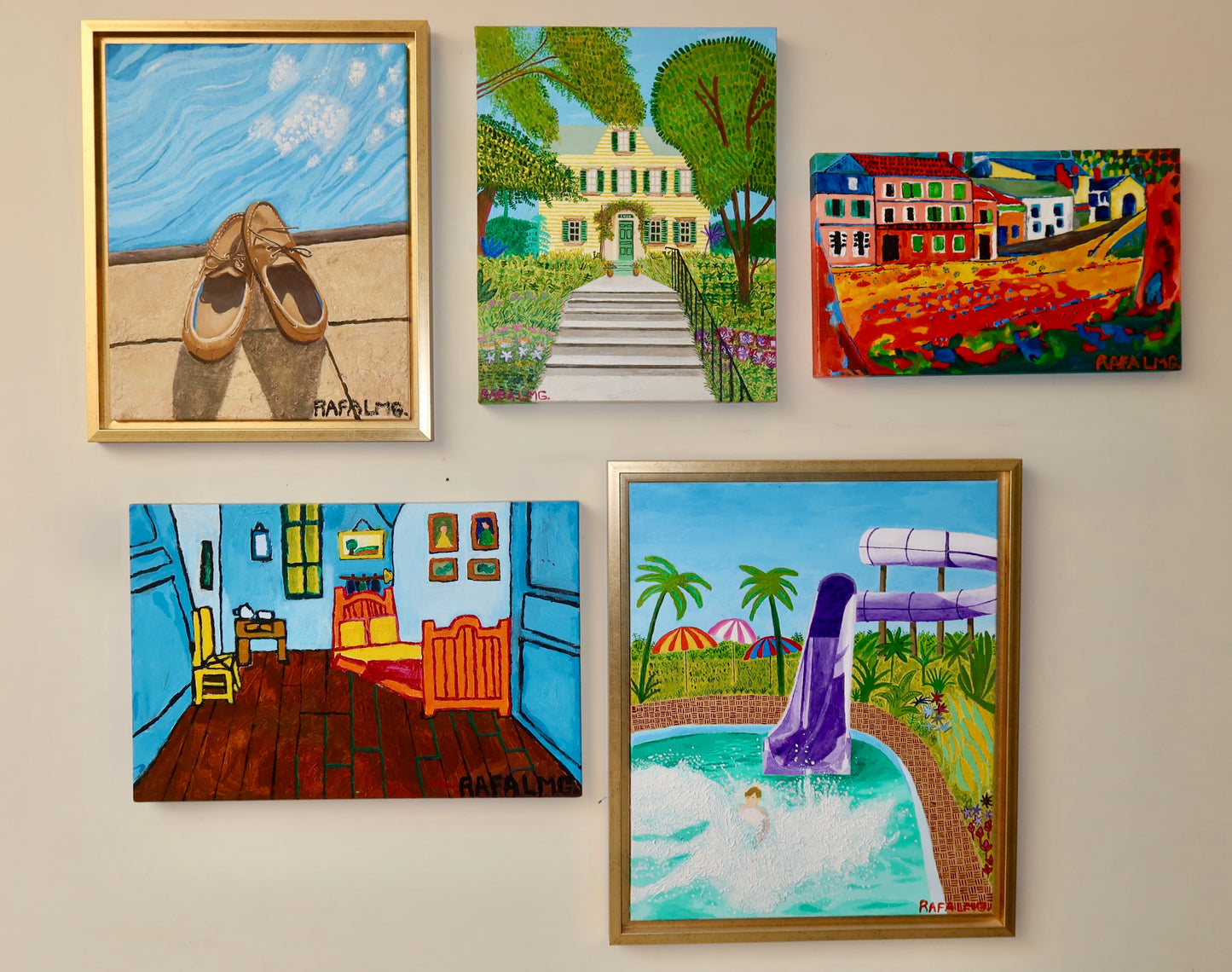 Habitación interior — Interpretación inspirada en Van Gogh