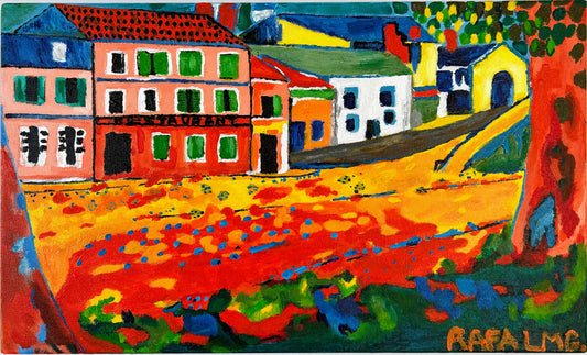 Paisaje — Interpretación inspirada en Maurice Vlaminck